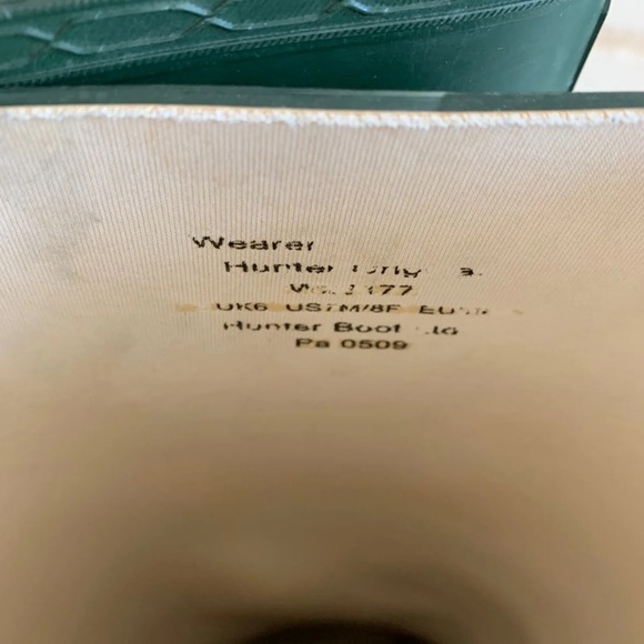 ❌SOLD❌ Tall Hunter Green Rainboots - Picture 7 of 8